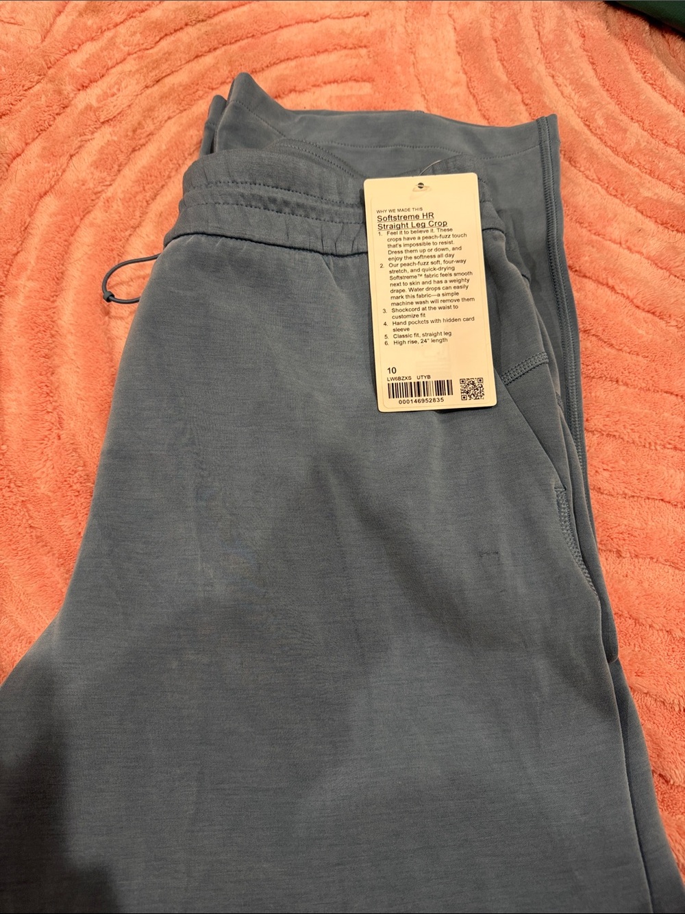 lululemon athletica Softstreme HR Straight Leg Crop Pants in Slate Blue